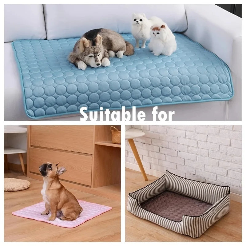 ❄️ Tapis Rafraîchissant Été – Confort Glacial pour Chiens & Chats