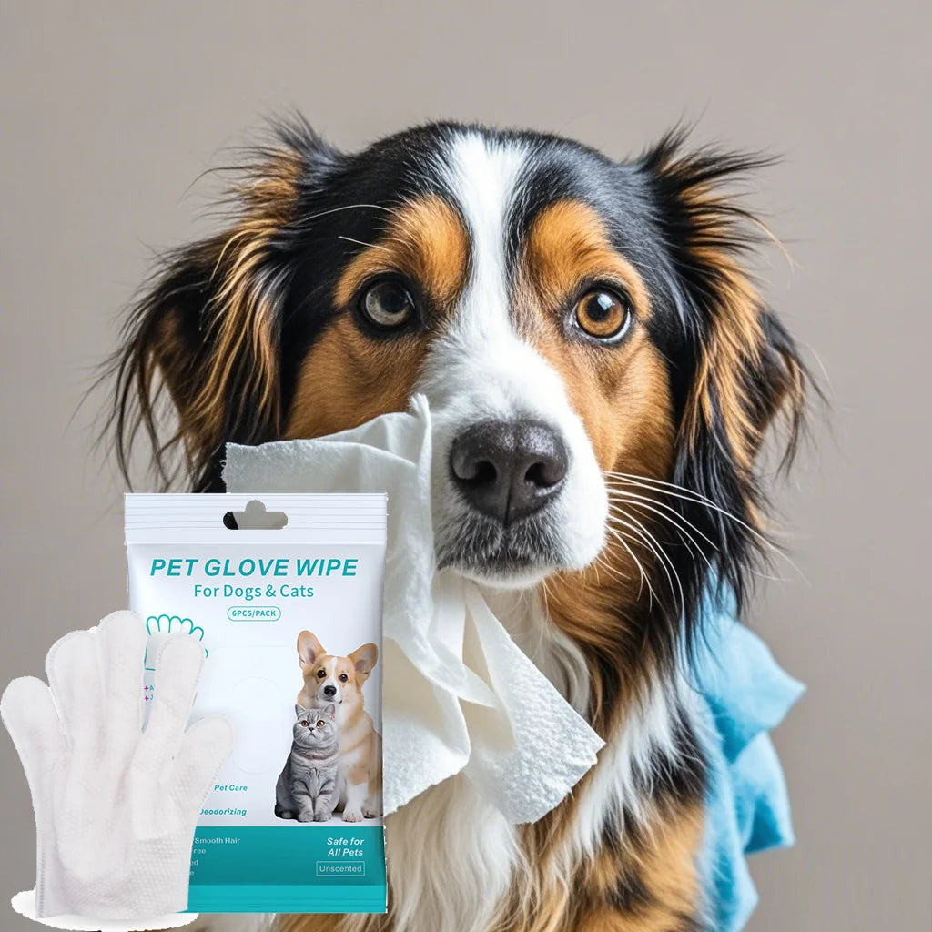 🐾 Gants Nettoyants Jetables pour Chiens & Chats