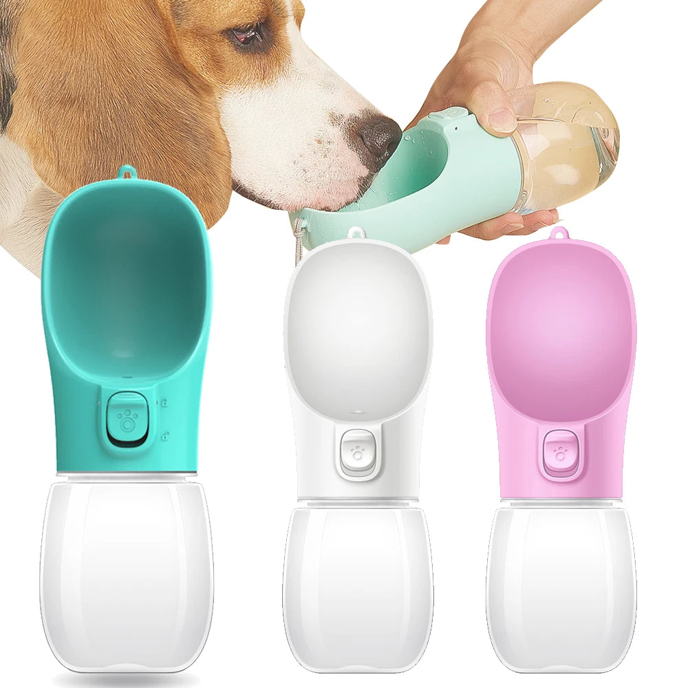 💧Gourde Portable Anti-Fuite pour Chiens & Chats – Avec Bol Intégré