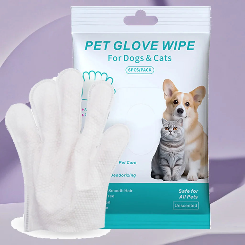 🐾 Gants Nettoyants Jetables pour Chiens & Chats