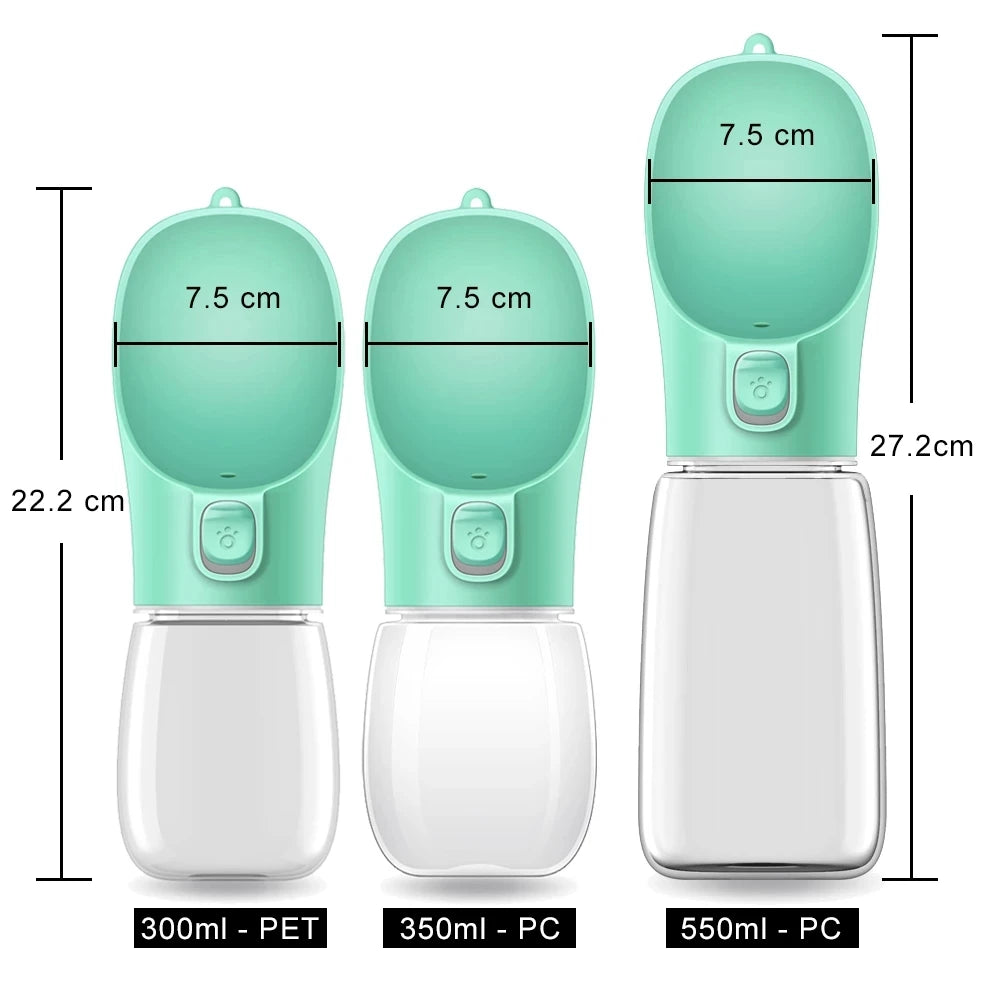 💧Gourde Portable Anti-Fuite pour Chiens & Chats – Avec Bol Intégré
